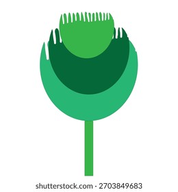 This is green branch graphic design.