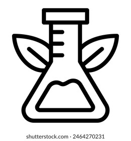 This Green chemistry icon is suitable for Eco friendly consumption, Ecology, and Renewable Energy