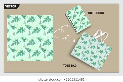 This green leaves seamless pattern can usage for your mock up note book, tote bag,  wallpaper, texture, packaging product, etc.