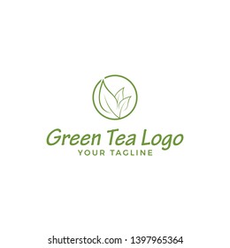 this is green tea logo design