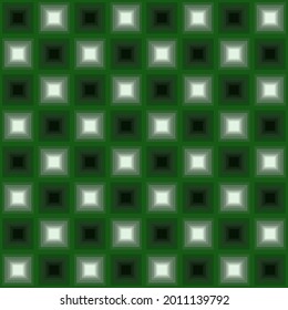 This is a green and white checkered pattern .it’s a cute.