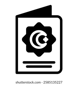 This Greeting Card icon is suitable for Ramadan Islamic event etc