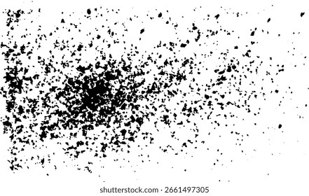 This is a grunge texture background vector illustration for design element and overlay effect in black and white.