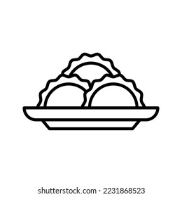 this is a Gujia icon
icon with outline and pixel perfect style
this is one of the icons from the icon sets with Asian food theme