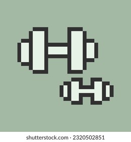 this is Gym and Sport icon use 1 bit style in pixel art with white color and green background ,this item good for presentations,stickers, icons, t shirt design,game asset,logo and your project.