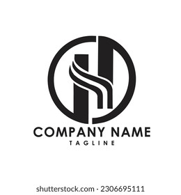 This is h financial logo design