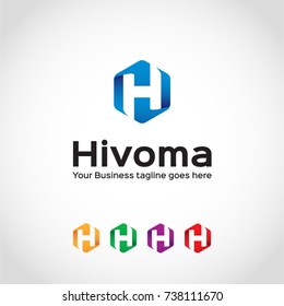 This is a H letter logo used for many purposes.