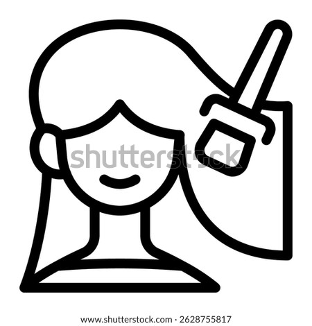 This Hair coloring icon is suitable for Beauty Salon, Spa, Barber Shop, etc