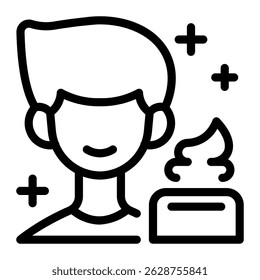 This Hair gel icon is suitable for Beauty Salon, Spa, Barber Shop, etc
