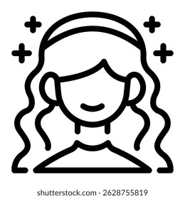 This Hair treatment icon is suitable for Beauty Salon, Spa, Barber Shop, etc