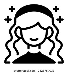 This Hair treatment icon is suitable for Beauty Salon, Spa, Barber Shop, etc