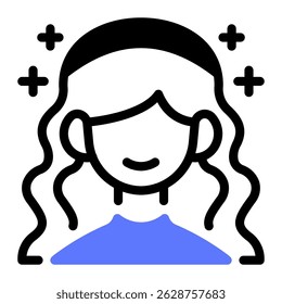 This Hair treatment icon is suitable for Beauty Salon, Spa, Barber Shop, etc