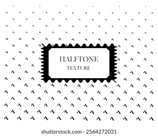 This is a halftone design featuring a triangle pattern shapes arranged in a gradient effect. The shapes are densely packed at the bottom of the design, gradually becoming more sparse and smaller