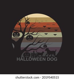 This is Halloween dog  t-shirt design