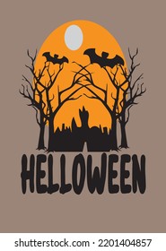 This is Halloween shirt Design, printable and color changeable