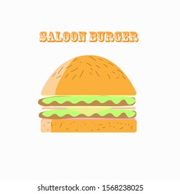 This is a hamburger used to make logo and icon.