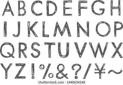 
This is a hand drawn font