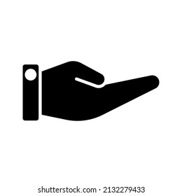 this is hand gesture icon using solid style