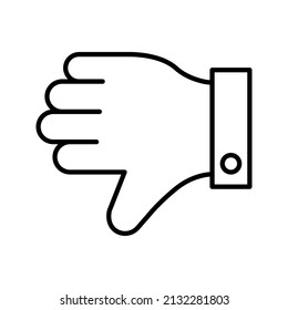 this is hand gesture icon using outline style