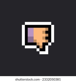 este es un icono de mano en píxeles con color sencillo y fondo negro este elemento es bueno para presentaciones, pegatinas, iconos, diseño de camisetas, activo de juego, logotipo y su proyecto.