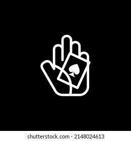 this hand illustration with playing cards depicts a card divination or magic