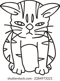 Esta ilustración del vector de icono de gato dibujado a mano es la adición perfecta a cualquier proyecto de diseño que requiera un toque de brillo y encanto. El diseño intrincado y detallado captura la esencia de un juego 