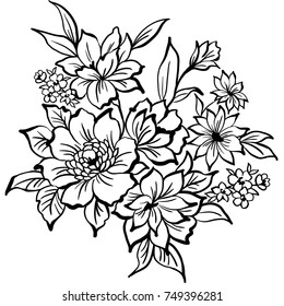 This hand-drawn flower vector set is perfect for any nature-inspired design project! The brightly colored blooms are printed on cotton fabric and can be used as a background or as part of a floral