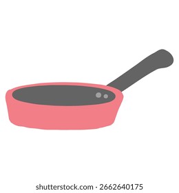 This is a hand-drawn illustration of the frying pan.