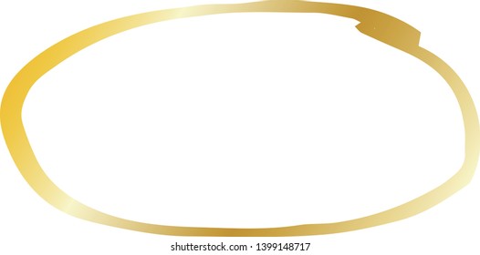 This is a hand-drawn illustration of a long circle.