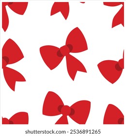 This hand-drawn seamless pattern of red bows adds a cute and festive touch to any design. Ideal for wrapping paper, decor, fashion prints, and holiday-themed digital projects.
