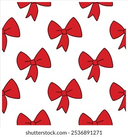 Este padrão sem emenda desenhado à mão de arcos vermelhos acrescenta um toque bonito e festivo a qualquer design. Ideal para embrulhar papel, decoração, impressões de moda e projetos digitais temáticos de férias.
