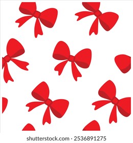 This hand-drawn seamless pattern of red bows adds a cute and festive touch to any design. Ideal for wrapping paper, decor, fashion prints, and holiday-themed digital projects.
