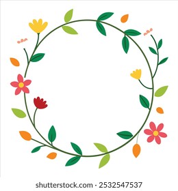  This hand-drawn spring border background design features delicate floral and nature elements, perfect for adding a fresh, seasonal touch to your digital projects and creative designs.