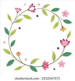  This hand-drawn spring border background design features delicate floral and nature elements, perfect for adding a fresh, seasonal touch to your digital projects and creative designs.