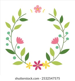  This hand-drawn spring border background design features delicate floral and nature elements, perfect for adding a fresh, seasonal touch to your digital projects and creative designs.