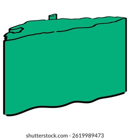Esta ilustração à mão desenhada vetorial da República Democrática de Timor-Leste é ideal para uso em apresentações de negócios internacionais, conteúdo educacional e projetos de estudos regionais.