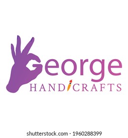 This is handicrafts logo vector template. 
