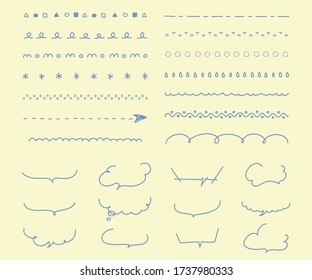 this is handwriting decoration of line. 