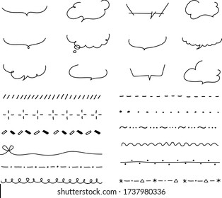 this is handwriting decoration of line. 