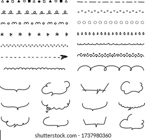 this is handwriting decoration of line. 