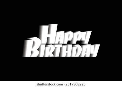 This is Happy Birthday Blur Effect vector art design