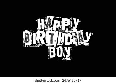 This is Happy Birthday Boy Vector art design 