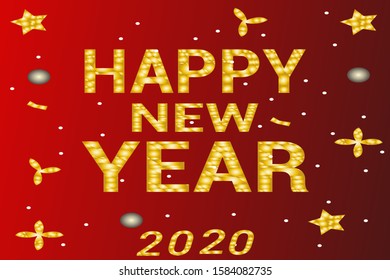 This is Happy new year vector design.