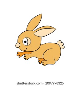 This is Hare clipart. Digitally drawing and colored and downloading easily. Anyone can change colors with their own skills.