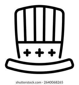 This Hat icon is suitable for 4th of July, Independence Day, etc