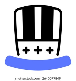 This Hat icon is suitable for 4th of July, Independence Day, etc