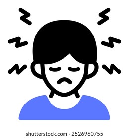 This Headache icon is suitable for Diabetes, Sickness, etc.
