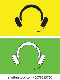 This is a HEADSET vector image commonly used for logos, it fits perfectly