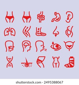 Dies ist das Health Icon Pack, Format EPS 10