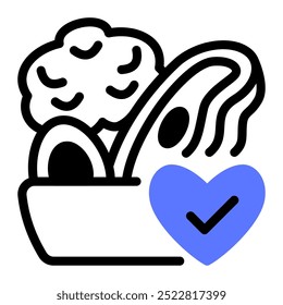 This Healthy food icon is suitable for food and agriculture, etc.